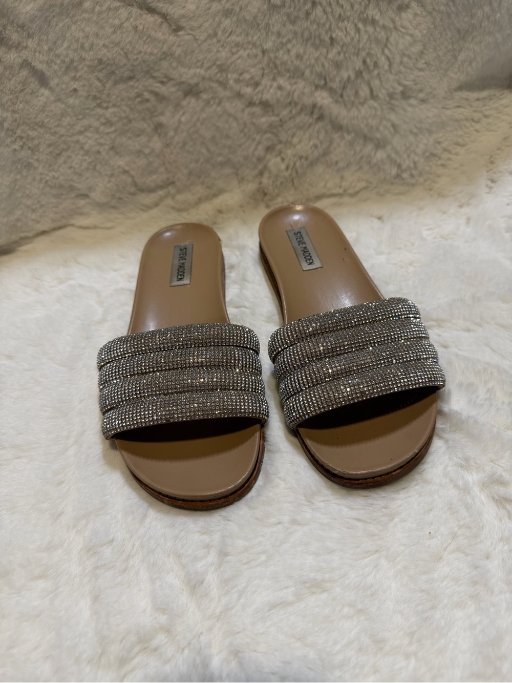 Steve Madden Drips Rhinestone Sandals - Picture 2 of 7